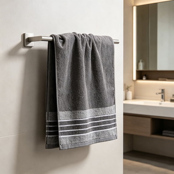 Kugisaki Household Microfiber Cotton Bath Towel Striped Towel Soft Absorbent Quick Dry Towel for Home Bathroom Gym