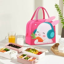 Kugisaki Insulated Bag Lunch Box, Cute Cartoon Lunch Bag Portable Leakproof Bag for Office School