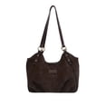 thumbnail image 1 of Kugisaki Large Capacity Tote Bag for Women Casual Trendy Handbag Pu Leather Shoulder Bag for Travel Work, 1 of 6