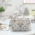 thumbnail image 1 of Kugisaki Large Capacity Tote Bag for Women Cute Bows Printed Handbag Casual Shoulder Bag with Pockets for Travel Work, 1 of 6