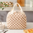 thumbnail image 1 of Kugisaki Lunch Bag for Women Men, Cute Corduroy Lunch Tote Bags Reusable Insulated Lunch Box Large Capacity Reusable Insulated Cooler for Work Picnic or Travel, 1 of 7