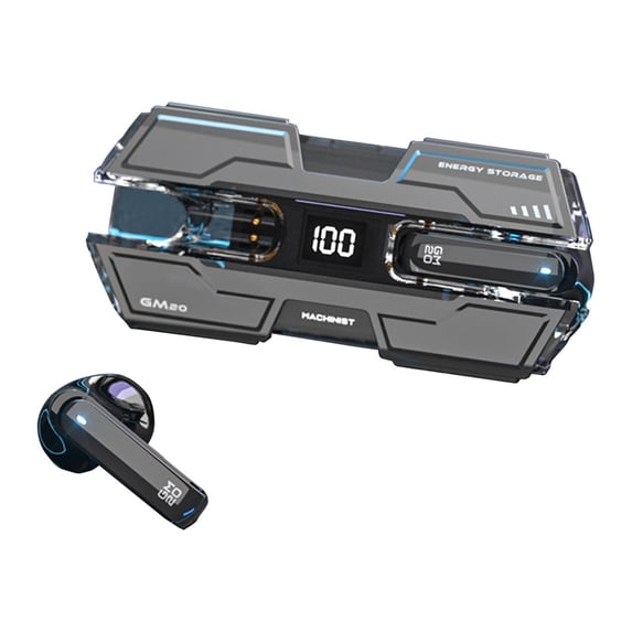 Kugisaki Mechanical Wind Wireless Bluetooth Earbuds Call Gaming Low Latency Bluetooth Headset