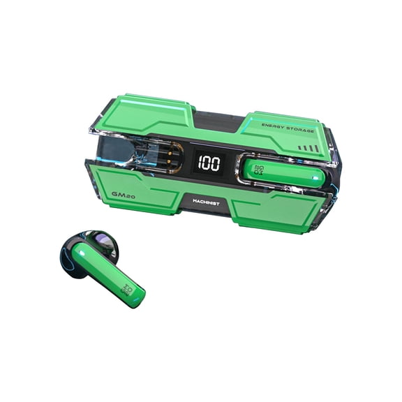 Kugisaki Mechanical Wind Wireless Bluetooth Earbuds Call Gaming Low Latency Bluetooth Headset