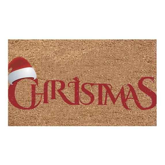 Kugisaki Merry Christmas Entrance Door Mat, No-slip Water Absorption Floor Mat, Winter Home Decor for Entrance Bathroom Yard
