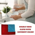 thumbnail image 1 of Kugisaki Microfiber Cleaning Cloths Double-sided Two-tone 15.8" x 15.8" Water Absorption Thickened Cleaning RagsCleaning Cloth for House, Kitchen, Window, 1 of 6