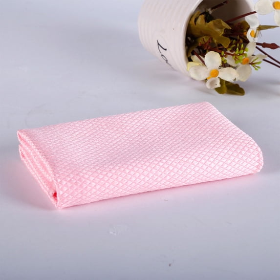 Kugisaki Microfiber Thicken Cleaning Cloth 11.8" x 15.8" Reusable Hairless Water Absorption Microfiber Rags for Cars Kitchen House Office