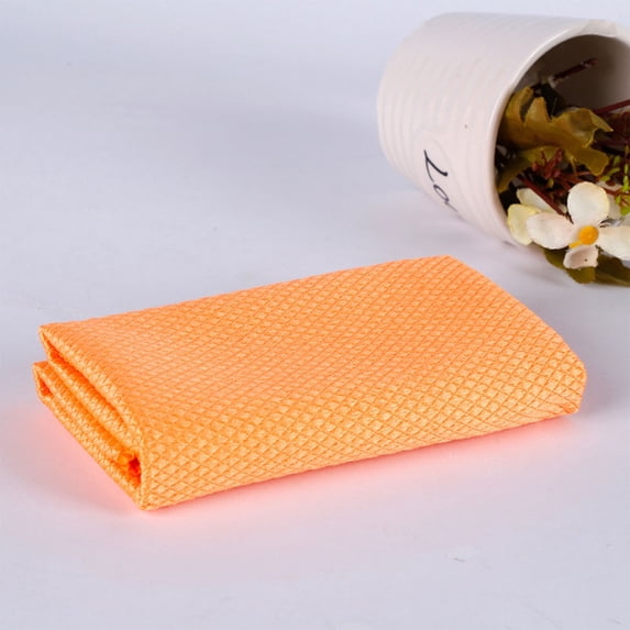 Kugisaki Microfiber Thicken Cleaning Cloth 11.8" x 15.8" Reusable Hairless Water Absorption Microfiber Rags for Cars Kitchen House Office