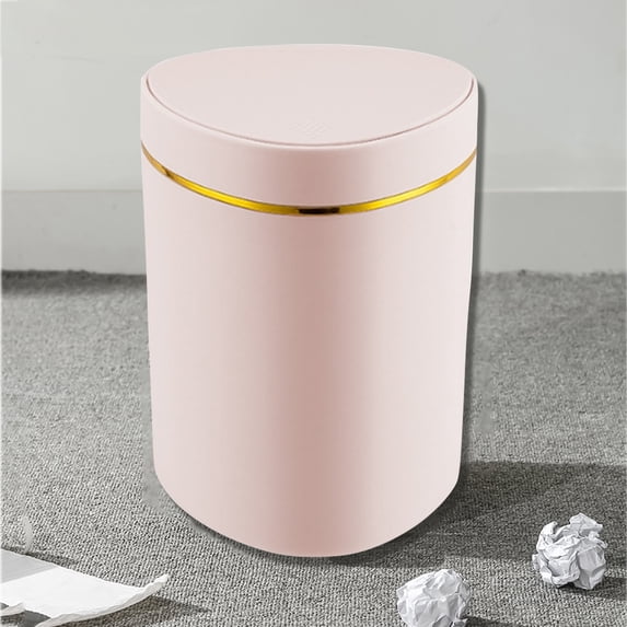 Kugisaki Mini Trash Can with Swing Lid Desktop Small Trash Can Recycling Bin Cute Garbage Can for Home Office Kitchen Bedroom