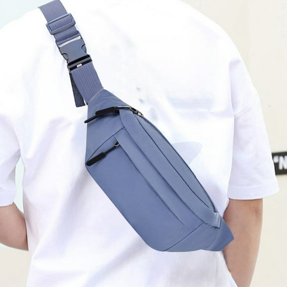 Kugisaki Multifunctional Sling Bag Unisex Chest Bag Oxford Cloth Shoulder Crossbody Bag Suitable for Outdoor Sports Cycling Travel and Commuting