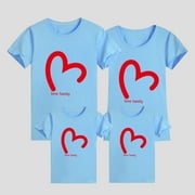 Kugisaki Parent-child Short Sleeved T-shirt For A Family Of Three Or Four Kindergarten Class Uniform For The Whole Family Up to 50% off Clearance