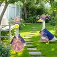 thumbnail image 1 of Kugisaki Porch Goose OutFits Independence Day Goose Costume Decor Cute Patio Yard Lawn Decor for 23" Lawn Porch Goose All Seasons, 1 of 9