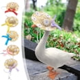 thumbnail image 1 of Kugisaki Porch Goose OutFits Rustic Goose Costume Accessories Rattan Hat Patio Yard Lawn Decor for 23" Lawn Porch Goose, 1 of 6
