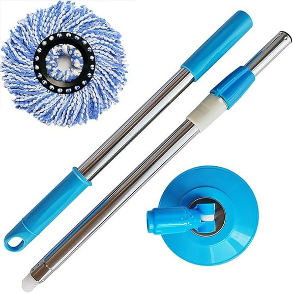 Kugisaki Replacement Handle 360 Degrees Rotating Telescopic Replacement Mop Stick With Robust Reinforced Plastic Disc Suitable for Multiple Scenarios In The Home