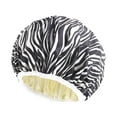 thumbnail image 1 of Kugisaki Reusable Shower Cap for Women Waterproof & Oil Resistance Shower Bonnet Washable Elastic Band Bath Hair Hat, 1 of 5
