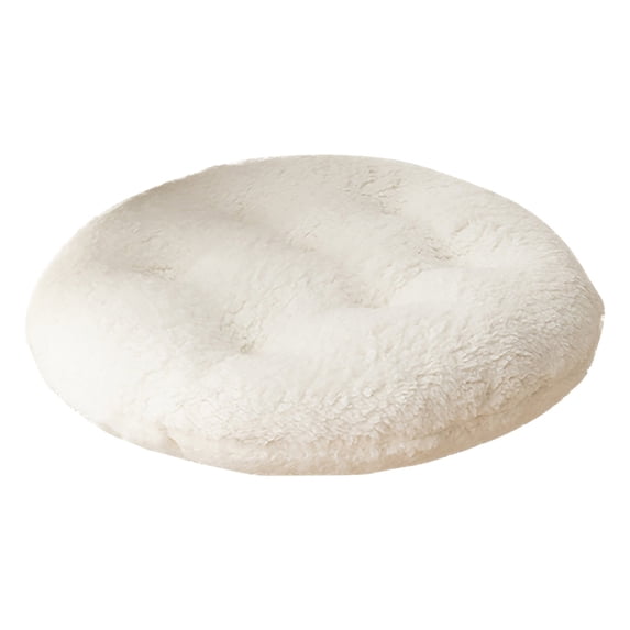 Kugisaki Round Flocking Chair Cushion Solid Color, Soft Thick No Slip Back Chair Pad Round Stool Butt Pad Stainproof Stool Cushion, 10.3x10.3In