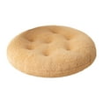 thumbnail image 1 of Kugisaki Round Flocking Chair Cushion Solid Color, Soft Thick No Slip Back Chair Pad Round Stool Butt Pad Stainproof Stool Cushion, 10.3x10.3In, 1 of 8