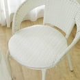 thumbnail image 1 of Kugisaki Round Flocking Chair Cushion Solid Color, Thick No Slip Back Chair Pad Round Stool Butt Pad Stainproof Stool Cushion, 11.8x11.8In, 1 of 6