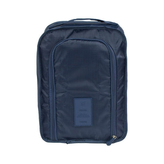 Kugisaki Shoe Storage Bins, Waterproof Nylon Organizers with Zipper & Mesh Pocket, Portable Shoe Bags for Travel, Gym & Daily Use Multi-Color