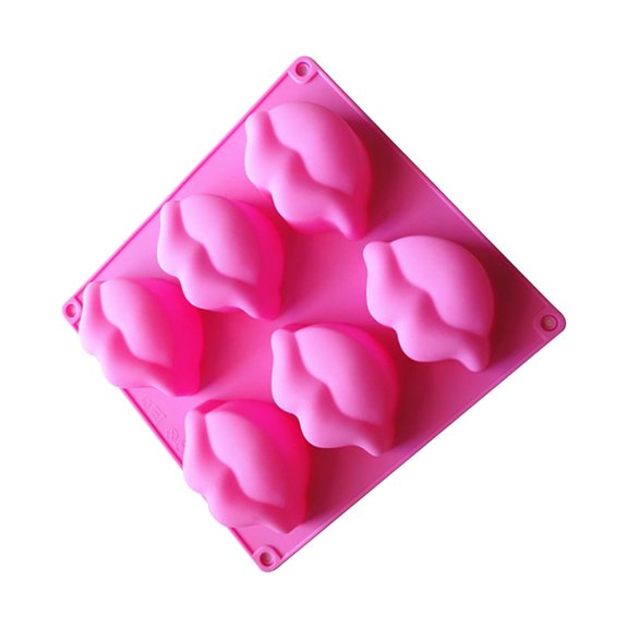 Kugisaki Silicone Cake Molds Baking Pan with Lip Shape Non-Stick Silicone Molds for Chocolate, Candy, Jelly, Muffin