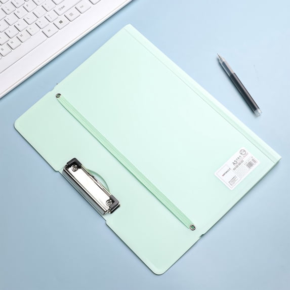 Kugisaki Singles A3 File Folder Plastic Document Holders with Clip for Exam Papers Company Office Storage Portfolio Letter Size