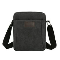 Kugisaki Sling Bag Canvas Shoulder Bag Casual Crossbody Bag Morning Exercise Commuting Walking Market Large Capacity Canvas Bag for Men Women