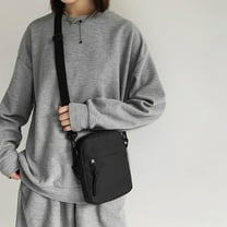 Kugisaki Sling Bag Large Capacity Crossbody Chest Shoulder Waterproof Sling Purse Travel Bag with Earphone Hole for Men Women