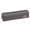 thumbnail image 1 of Kugisaki Small Canvas Pencil Pouch Pen Stationery Case Mesh Zipper Pouch Zipper Bags with Easy Grip Handle & Loop, 1 of 5