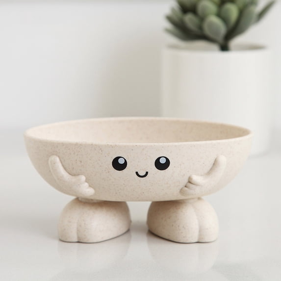 Kugisaki Soap Dish Cute Shaped Soap Holder Self Draining Drying Tray for Bathroom Shower Kitchen Sink Dish