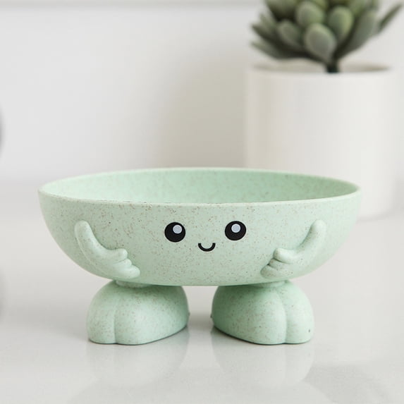 Kugisaki Soap Dish Cute Shaped Soap Holder Self Draining Drying Tray for Bathroom Shower Kitchen Sink Dish