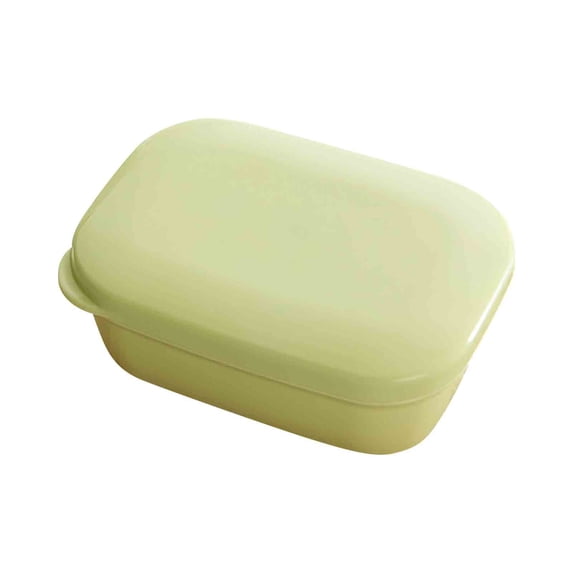 Kugisaki Soap Dish Double Layer Draining Soap & Sponge Holder with Lid & Water Tray for Bathroom Shower, Kitchen Sink Dish