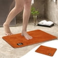 thumbnail image 1 of Kugisaki Soild Color Fleece Rugs Floor Mats, 15.7x23.6 Inch Water Absorbent Non-Slip Mats Foot Mats for Kitchen Living Room Bedroom Bathroom　, 1 of 8