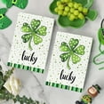 thumbnail image 1 of Kugisaki St.Patrick's Day Kitchens Towel Green Clovers Hand Towel St.Patrick's Day Kitchen Dish Towels Festival Decorations Ideal Gifts 18x26 In, 1 of 7