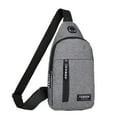 thumbnail image 1 of Kugisaki Sling Bag Crossbody Backpack with Headphone Hole Multipurpose Crossbody Chest Bag for Travel Walking Running Hiking Cycling, 1 of 9