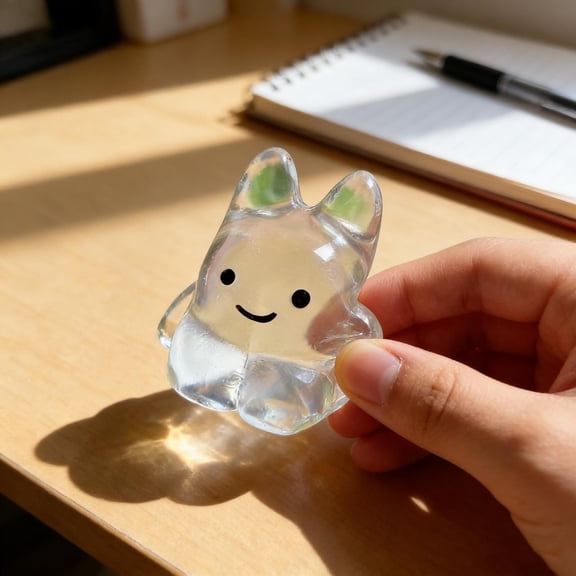 Kugisaki Stress Relief Toys Easter Bunny Shape Pinch Happy Silicone Stress Relief Toys for Anxiety Relief Release Hand