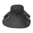 thumbnail image 1 of Kugisaki Summer Bucket Hat Sun Hat with Fans Solar Power & USB Charging Fishing Essentials for Women Men Camping Hiking Beach Gardening, 1 of 7