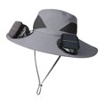 thumbnail image 1 of Kugisaki Sun Hat with Fans Solar Power Fan Wide Brim Sun Hat Fishing Essentials for Hiking Beach Summer Outdoor, 1 of 6
