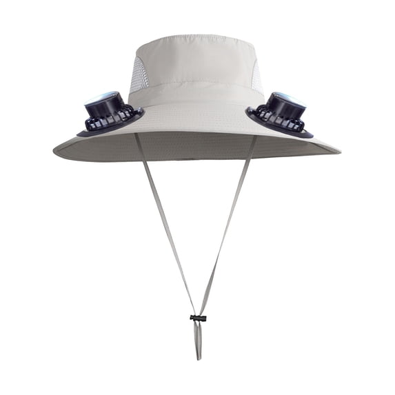 Kugisaki Sun Hat with Fans Solar Power & USB Charging Wide Brim Sun Hat Fishing Essentials for Hiking Beach Summer Outdoor