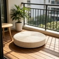 thumbnail image 1 of Kugisaki Tatami Floor Pillow Sitting Cushion Round Padded Room Floor Straw Mat for Outdoor Seat, 1 of 8