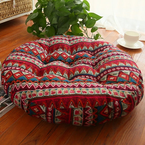 Kugisaki Thicken Round Chair Cushion Boho Pillows Seating Memory Foam Seat Cushion for Yoga Living Room Tatami Sitting