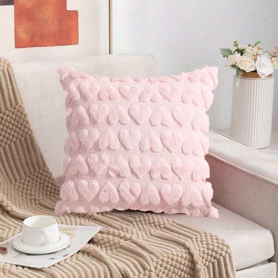 Kugisaki Throw Pillow Covers Soft Thicked Flocked Pillowcase Decorative Pillow Covers for Sofa Couch Bed
