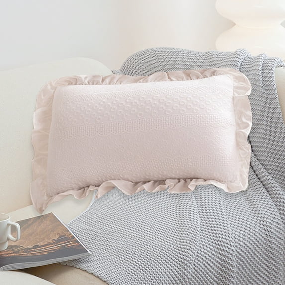 Kugisaki Throw Pillow Covers Soft Thicked Flocked Pillowcase Decorative Pillow Covers for Sofa Couch Bed