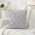 thumbnail image 1 of Kugisaki Throw Pillow Covers Soft Thicked Flocked Pillowcase Decorative Pillow Covers for Sofa Couch Bed, 1 of 6