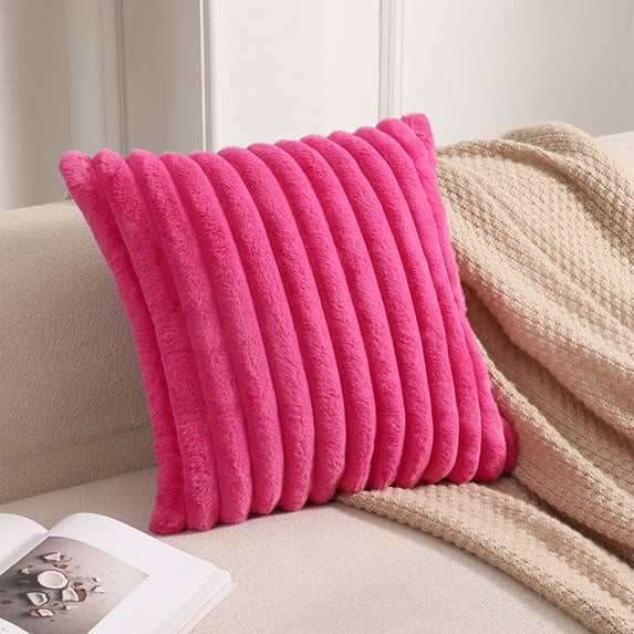 Kugisaki Throw Pillow Covers Soft Thicked Flocked Pillowcase Decorative Pillow Covers for Sofa Couch Bed