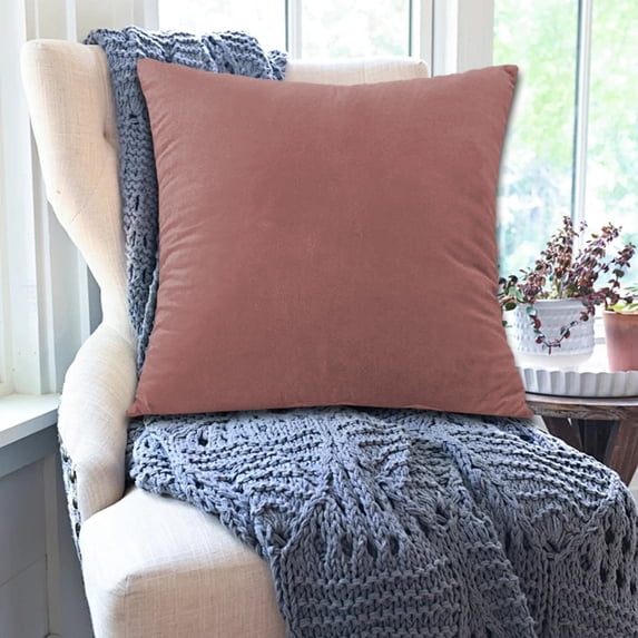 Kugisaki Throw Pillow Covers Soft Thicked Flocked Pillowcase Decorative Pillow Covers for Sofa Couch Bed