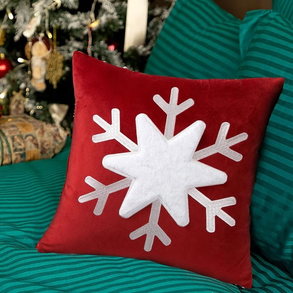 Kugisaki Throw Pillow Covers Soft Thicked Flocked Pillowcase Decorative Pillow Covers for Sofa Couch Bed