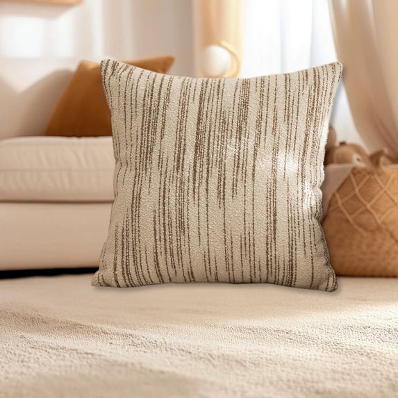 Kugisaki Throw Pillow Covers Soft Thicked Flocked Pillowcase Decorative Pillow Covers for Sofa Couch Bed