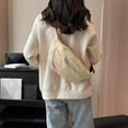 thumbnail image 1 of Kugisaki Trendy Canvas Sling Bag Crossbody Chest Shoulder Sling Purse One Strap Travel Bag for Men Women, 1 of 8