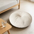thumbnail image 1 of Kugisaki Tufted Corduroy Floor Pillow Cushion Large Round Floor Sitting Thick Floor Cushion for Chair Tatami Living Room Yoga, 1 of 7