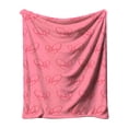 thumbnail image 1 of Kugisaki Valentine's Day Decoration Home Valentine's Day Throw Blanket Soft Lightweight Flannel Blankets Pink Love Hearts Throw Blanket for Sofa Couch Bed Office All Seasons 39.3 x 51.2 in, 1 of 6