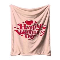 Kugisaki Valentine's Day Decoration Home Valentine's Day Throw Blankets 39.3 x 51.2 in Printed Throw Blanket Soft Lightweight Cozy Love Gift for Wife Women Couch Sofa Bed Decor